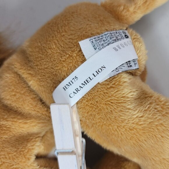 Webkinz Lion Plush Brown Caramel Stuffed Animal Beans In Paws Ganz No Code HM175 - Picture 11 of 12